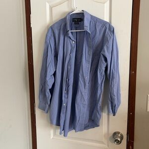 Ralph Lauren Blue Label  Yarmouth Men's Plaid Shirt Neck 16 1/2